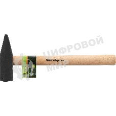 Молоток слесарный Сибртех 1500 г, квадратный боек, деревянная рукоятка