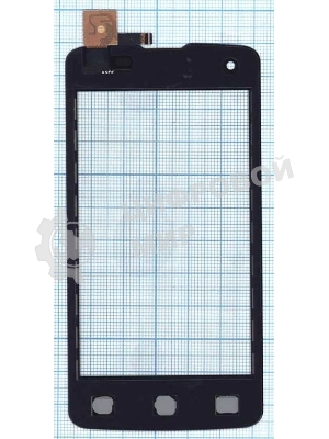 Сенсорное стекло (тачскрин) для DNS S4006, черное
