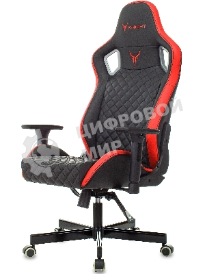 Кресло Knight OUTRIDER черный/красный, экокожа, 120 кг, механизм качания