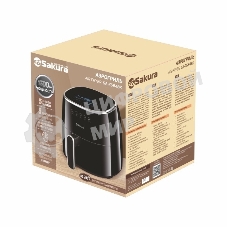 Аэрогриль Sakura SA-7684BK черный, 1500 Вт, 5 л, сенсор, 8 программ