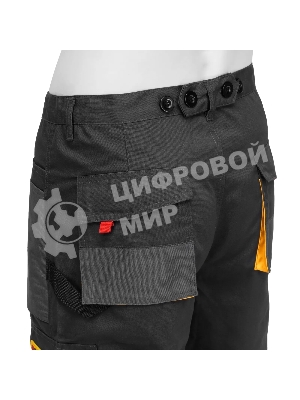 Брюки профессиональные рабочие Denzel 65% полиэстер 35% хлопок, XXL