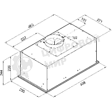 Вытяжка встраиваемая Maunfeld Crosby Power 50 белый, 50 см, 1050 куб. м/ч, 51.8 дБ