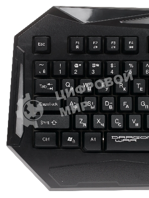 Комплект клавиатура+мышь Qumo Spirit of Wisdom проводной, USB, 2400 DPI, чёрный