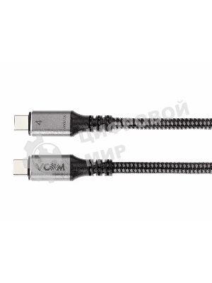 Кабель Thunderbolt4/USB4 Type-C, 5K@60Hz, 40Gbps, PD 100W, 5A, VCOM, 1.2м CU540M-1.2M