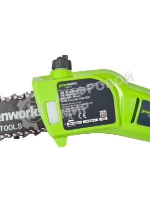 Высоторез/Сучкорез аккумуляторный (2000107) GreenWorks G-24 G24PS20, 24V, 20 см, без АКБ и ЗУ