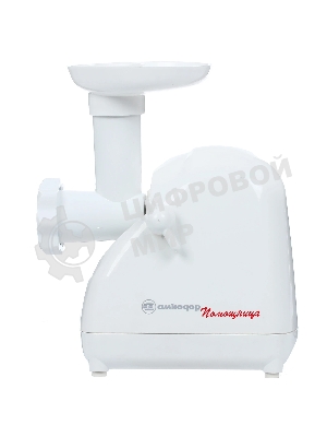 Мясорубка электрическая Белвар КЭМ-П2У-302-07 белый, 1500 Вт, 0.4 кг/мин, реверс, насадки - 3