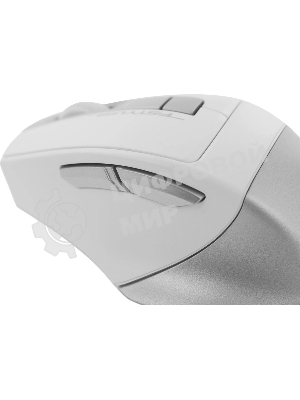 Мышь беспроводная A4Tech Fstyler FG35 серебристый/белый, 2000 dpi, радиоканал, USB, кнопки - 6