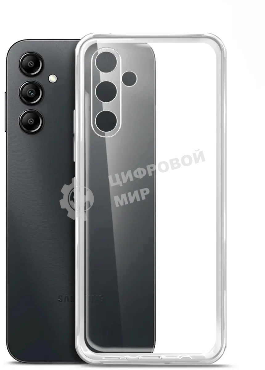 Чехол (клип-кейс) BoraSCO для Samsung Galaxy A24 (4G) 71446 прозрачный