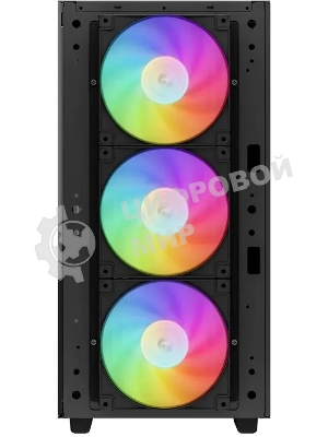 Компьютерный корпус DeepCool CH560 черный (R-CH560-BKAPE4-G-1) (ATX, без БП, 2хUSB, с окном)