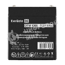 Аккумуляторная батарея ExeGate DTM 1205 (12V 5Ah, клеммы F2)