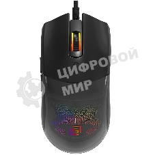 Мышь проводная Oklick 714GM черный, 3200 dpi, USB, кнопки - 7