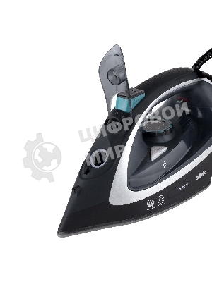 Утюг BBK ISE-2405 черный/серебро, 2400 Вт, 45 г/мин, 170 г/мин, 320 мл