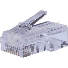 Коннектор Suprlan 10-0209-1, UTP cat.5e RJ45, прозрачный, 10шт