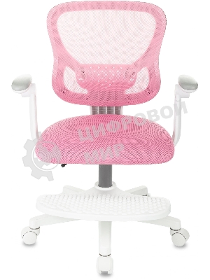 Кресло детское Бюрократ BuroKIDS 3 розовый Velvet 36, крестов. пластик