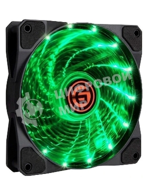 Вентилятор для корпуса LED 12LG15 (зеленый) (108309)