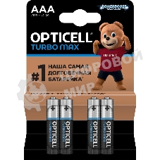 Батарея Opticell Turbo MAX LR03 AAA (4шт) блистер