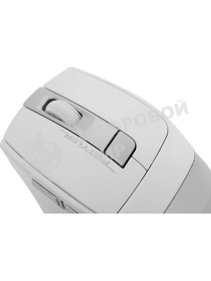 Мышь беспроводная A4Tech Fstyler FG35 серебристый/белый, 2000 dpi, радиоканал, USB, кнопки - 6