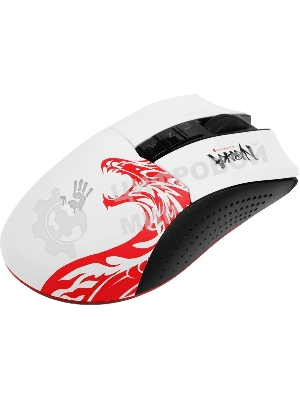 Мышь беспроводная A4Tech Bloody R90 Plus Naraka белый, 5000 dpi, радиоканал, USB, кнопки - 8