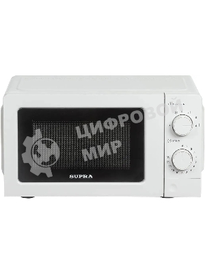 Микроволновая печь SUPRA 20MW61 белый, 20 л, 700 Вт, переключатели - поворотный механизм