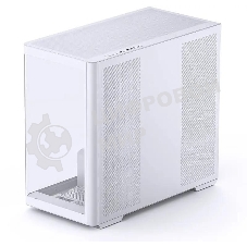 Корпус без блока питания JONSBO D300, Mini-Tower, TG, no fan, 2xUSB-A 3.2 + 1xUSB-C 3.2, mATX, mITX White