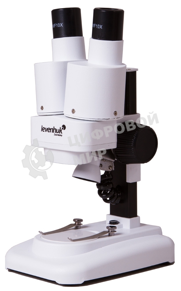 Микроскоп Levenhuk 1ST бинокуляр 20x белый/черный