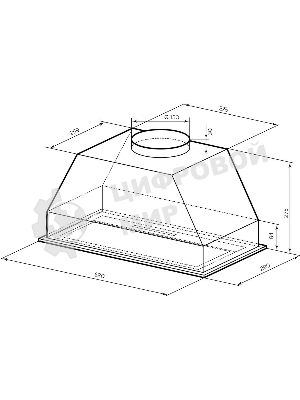 Вытяжка встраиваемая Lex Hyper 600 GS WH Inverter белый управление: сенсорное (1 мотор)