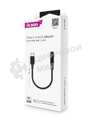 Адаптер аудио OLMIO USB Type-C - AUX (3.5мм)