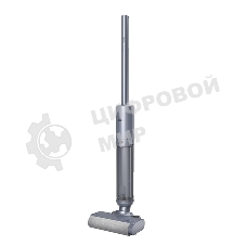 Пылесос вертикальный BQ VCA1003W холодный серый, питание от аккумулятора, 14 Вт, уборка суxая/влажная, пылесборник 0.36 л