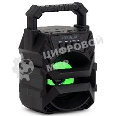 Колонка портативная Hyundai H-PS1000 черный 9 Вт 1.0 BT/USB 10м 500mAh