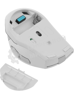 Мышь беспроводная A4Tech Fstyler FG35 серебристый/белый, 2000 dpi, радиоканал, USB, кнопки - 6