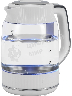 Чайник электрический Vitek VT-WK1059 1.7л. 2200Вт белый корпус: стекло/пластик