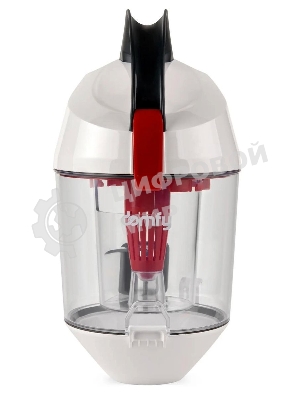 Пылесос Domfy DSC-VC505 белый/красный, 350/2000 Вт, уборка сухая, пылесборник контейнер 2.5 л