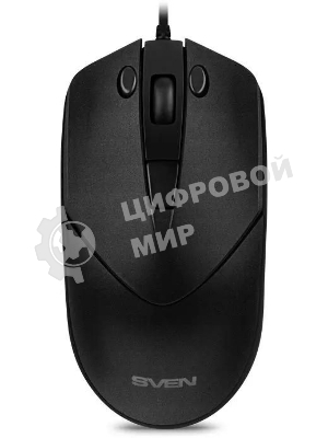 Мышь проводная SVEN RX-95 черный, 4000 dpi, USB, кнопки - 6