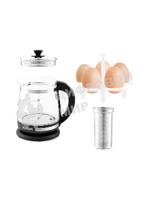Чайник электрический Kitfort КТ-656 Мощность: 1850–2200 Вт.Ёмкость: 1,5 л
