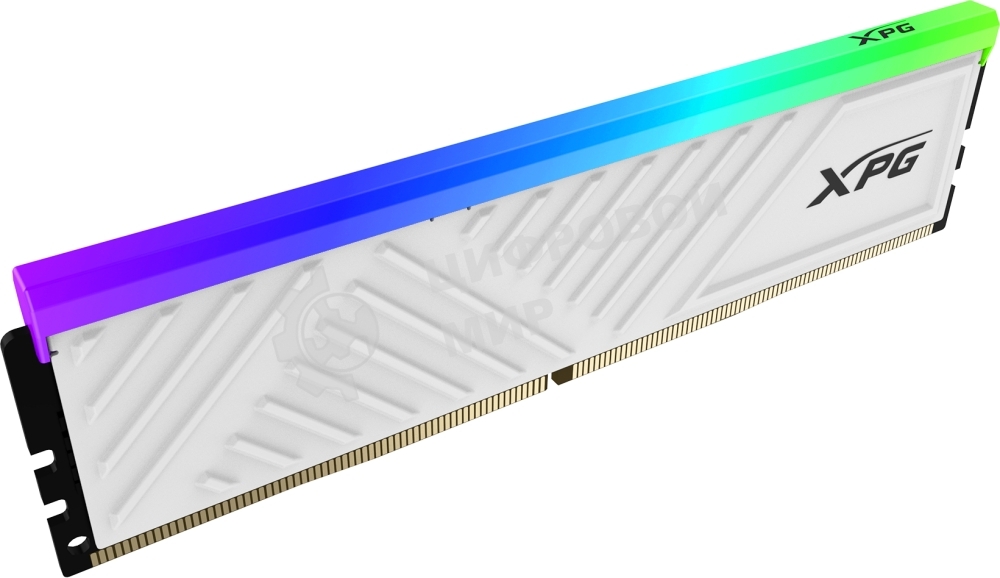 Оперативная память XPG Spectrix D35G RGB, DDR4, 8GB (1x8GB), 3200MHz, CL16, DIMM, с радиатором, белый, RGB