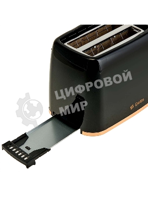 Тостер DELTA DL-6901 черный, 650 Вт