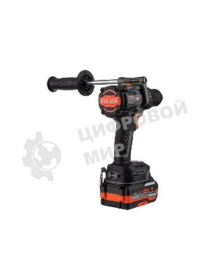 Дрель-шуруповерт Anycons RB-DB2109, 21 В, 4 Ач, 150 Нм, бесщеточный, ударная