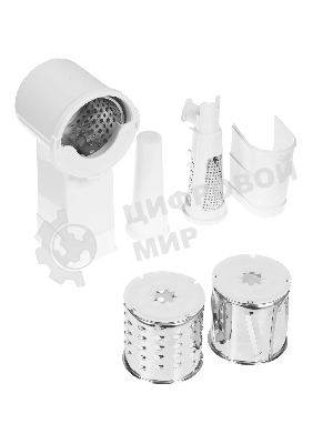 Мясорубка электрическая Ротор Макси ЭМШ 35/300-3 белый, 1500 Вт, 0.6 кг/мин, насадки - 4