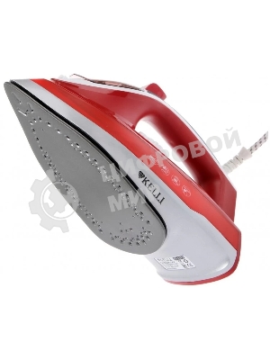 Утюг Kelli KL-1622 красный, 2200 Вт, 100 г/мин, 400 мл