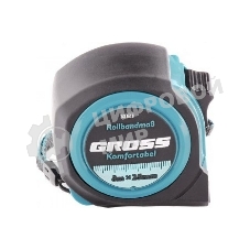 Рулетка Gross Komfortabel, 8 м х 25 мм, обрезиненный корпус