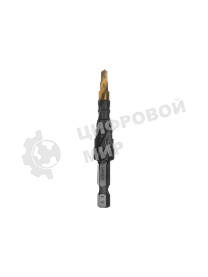 Сверло ступенчатое Denzel 4-5-6-7-8-9-10-11-12 мм, Р6М5, 6-гр. хвостовик 723602