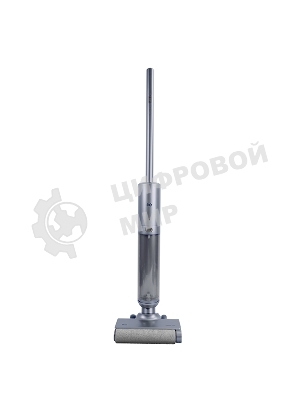 Пылесос вертикальный BQ VCA1003W холодный серый, питание от аккумулятора, 14 Вт, уборка суxая/влажная, пылесборник 0.36 л