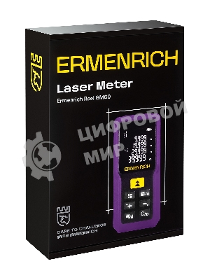 Лазерная рулетка ERMENRICH Reel PRO GM60, фиолетовый
