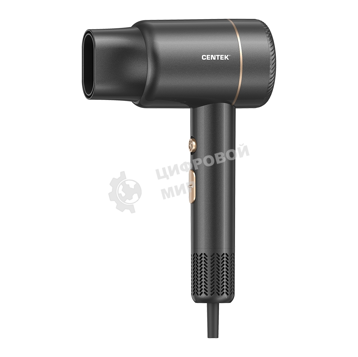 Фен Centek CT-2254 черный, 2000 Вт, ионизация