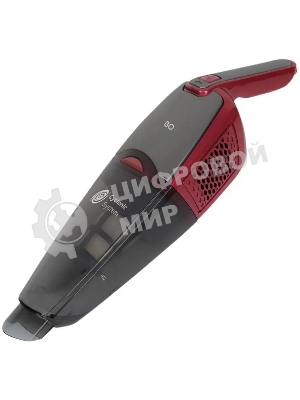 Пылесос вертикальный BQ VCA0401H серый/красный, питание от аккумулятора, 40 Вт, уборка сухая, пылесборник 0.6 л, работа от АКБ max 45 мин