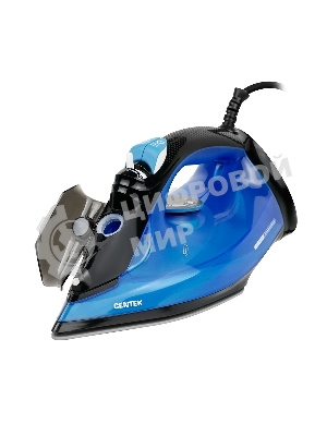 Утюг Centek CT-3301 синий, 2800 Вт, 60 г/мин, 195 г/мин, 600 мл