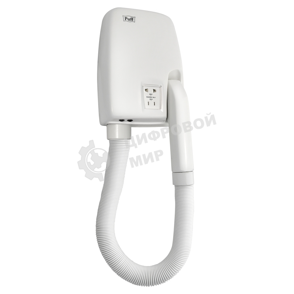 Фен Puff 850B белый, 850 Вт