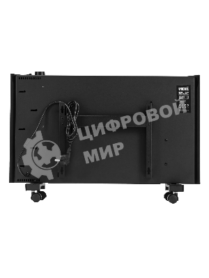 Конвектор электрический Denzel XCE-1500B черный, 1500 Вт, 20 м2, термостат