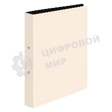 Папка на 2-х кольцах Бюрократ DeLuxe DL0740/2MILK A4 пластик 0.7мм кор.32мм молочный