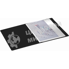 Папка с 60 прозрачными вкладками Silwerhof Eco A4 пластик 0.7мм черный